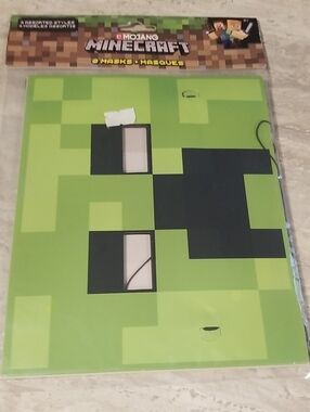 Minecraft Face  Mask - 8 Assorted Masks